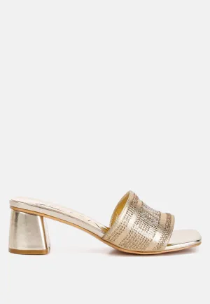 Diamante Embellished London Sandals By RAG