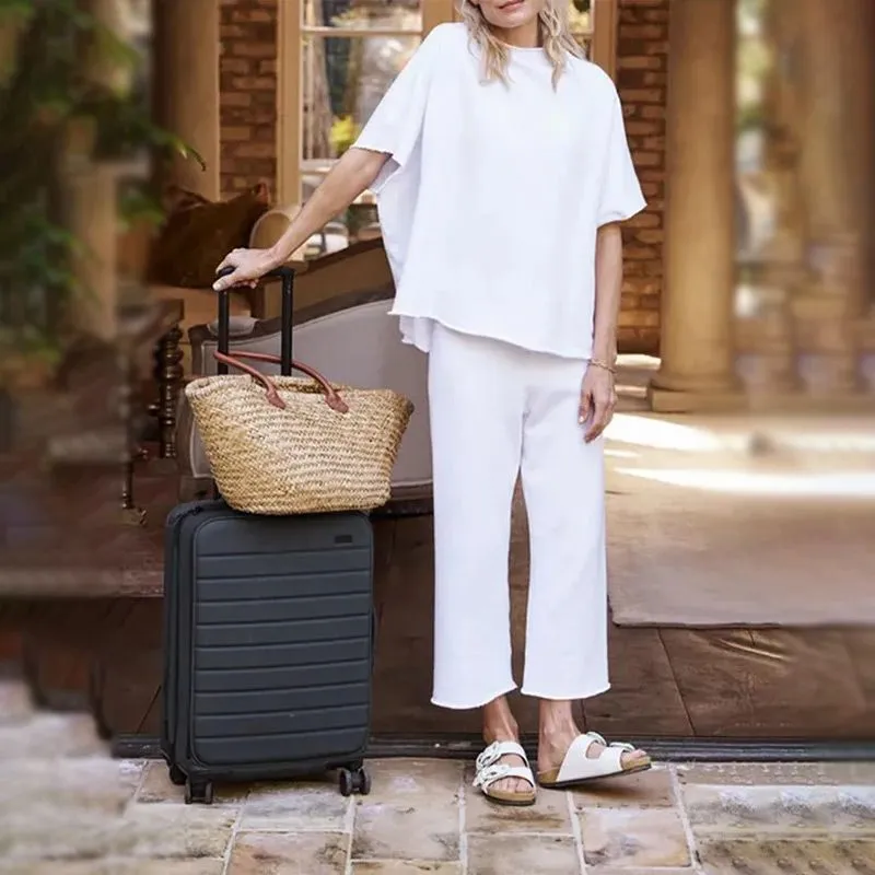 🔥/⏱️Don't Miss! 👚Women's Batwing Sleeve & Wide Leg Pants Lounge Set