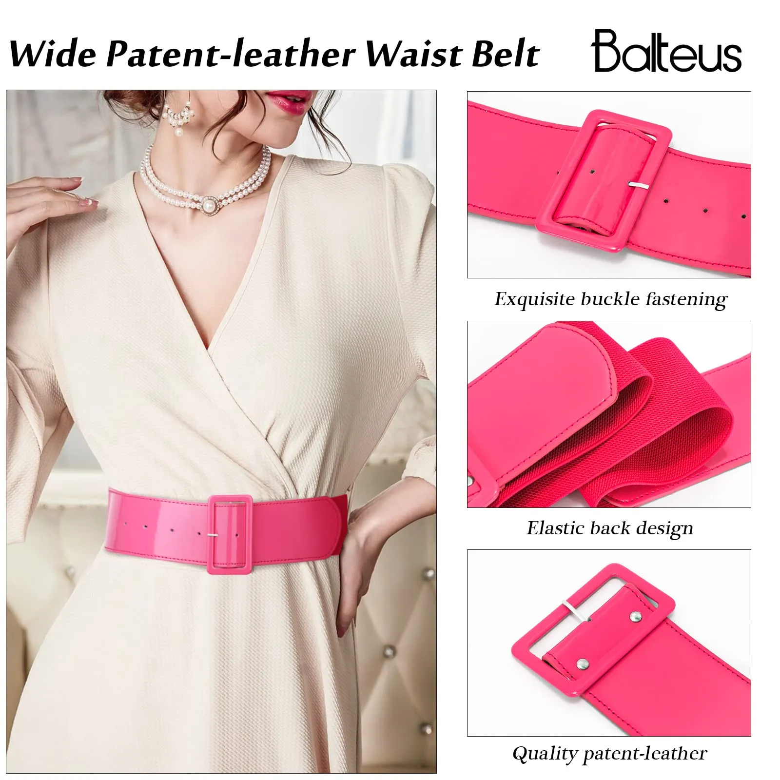 Elastic Belt Ladies Fashion Dress Decoration Versatile Wide Girdle Women Stretch Waist Slim Wide Band