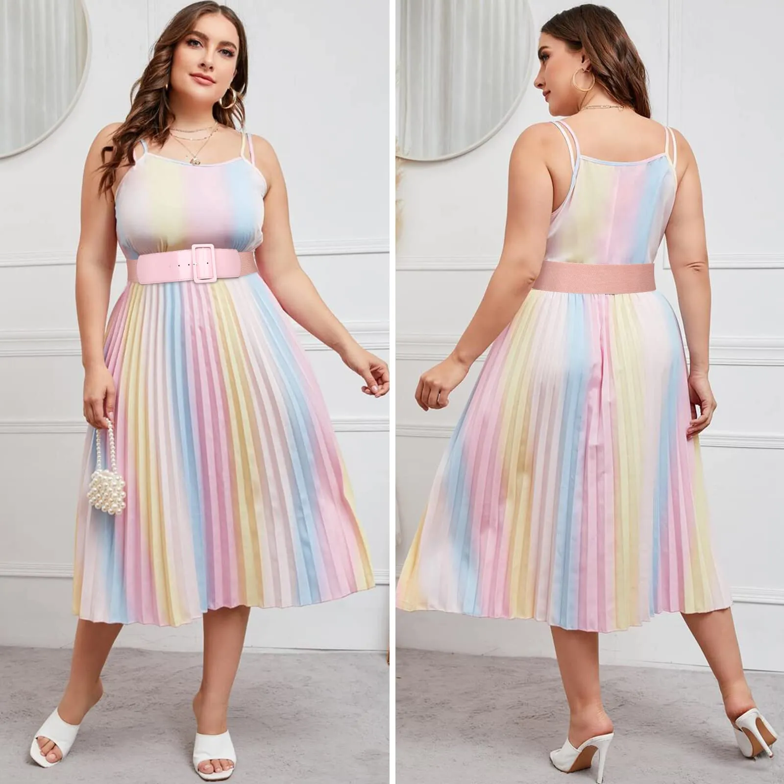 Elastic Belt Ladies Fashion Dress Decoration Versatile Wide Girdle Women Stretch Waist Slim Wide Band