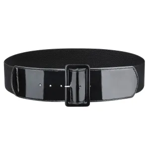 Elastic Belt Ladies Fashion Dress Decoration Versatile Wide Girdle Women Stretch Waist Slim Wide Band
