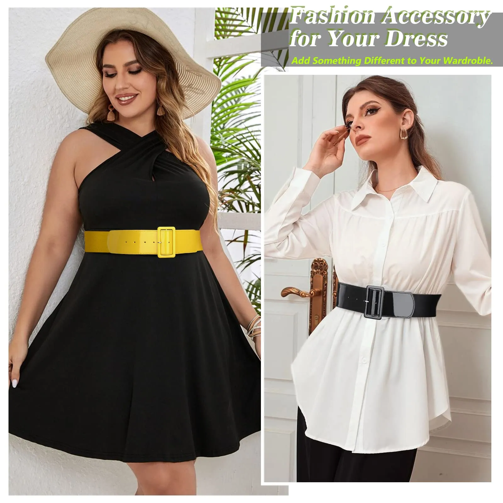 Elastic Belt Ladies Fashion Dress Decoration Versatile Wide Girdle Women Stretch Waist Slim Wide Band