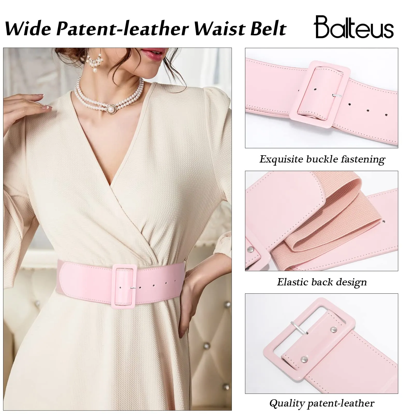 Elastic Belt Ladies Fashion Dress Decoration Versatile Wide Girdle Women Stretch Waist Slim Wide Band