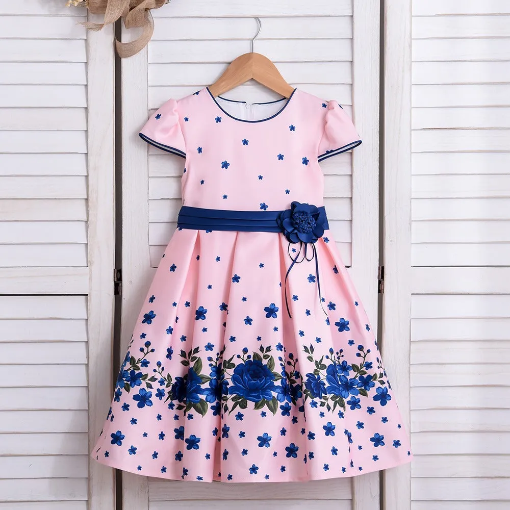 Elegant Fashion Floral Print Dresses for Girls