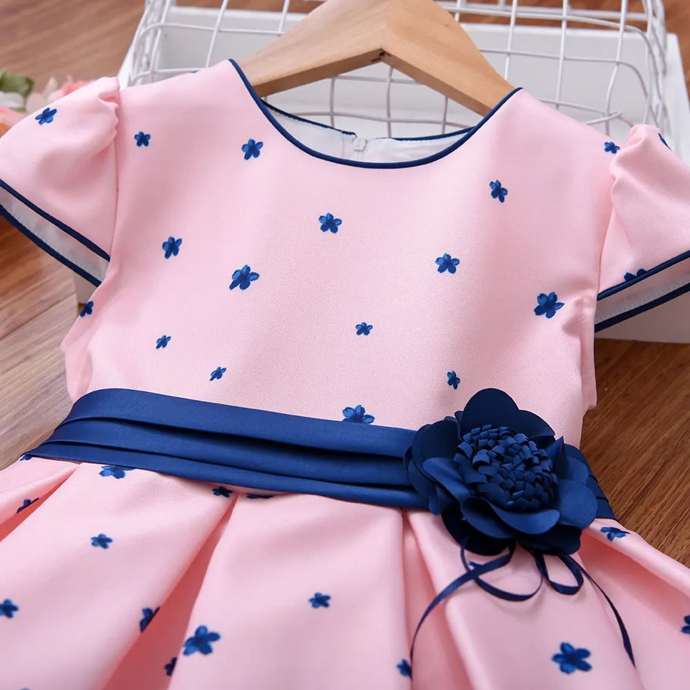 Elegant Fashion Floral Print Dresses for Girls
