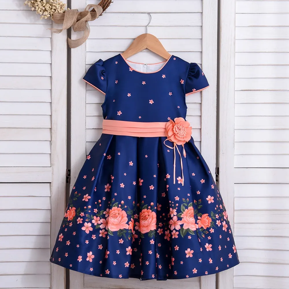 Elegant Fashion Floral Print Dresses for Girls
