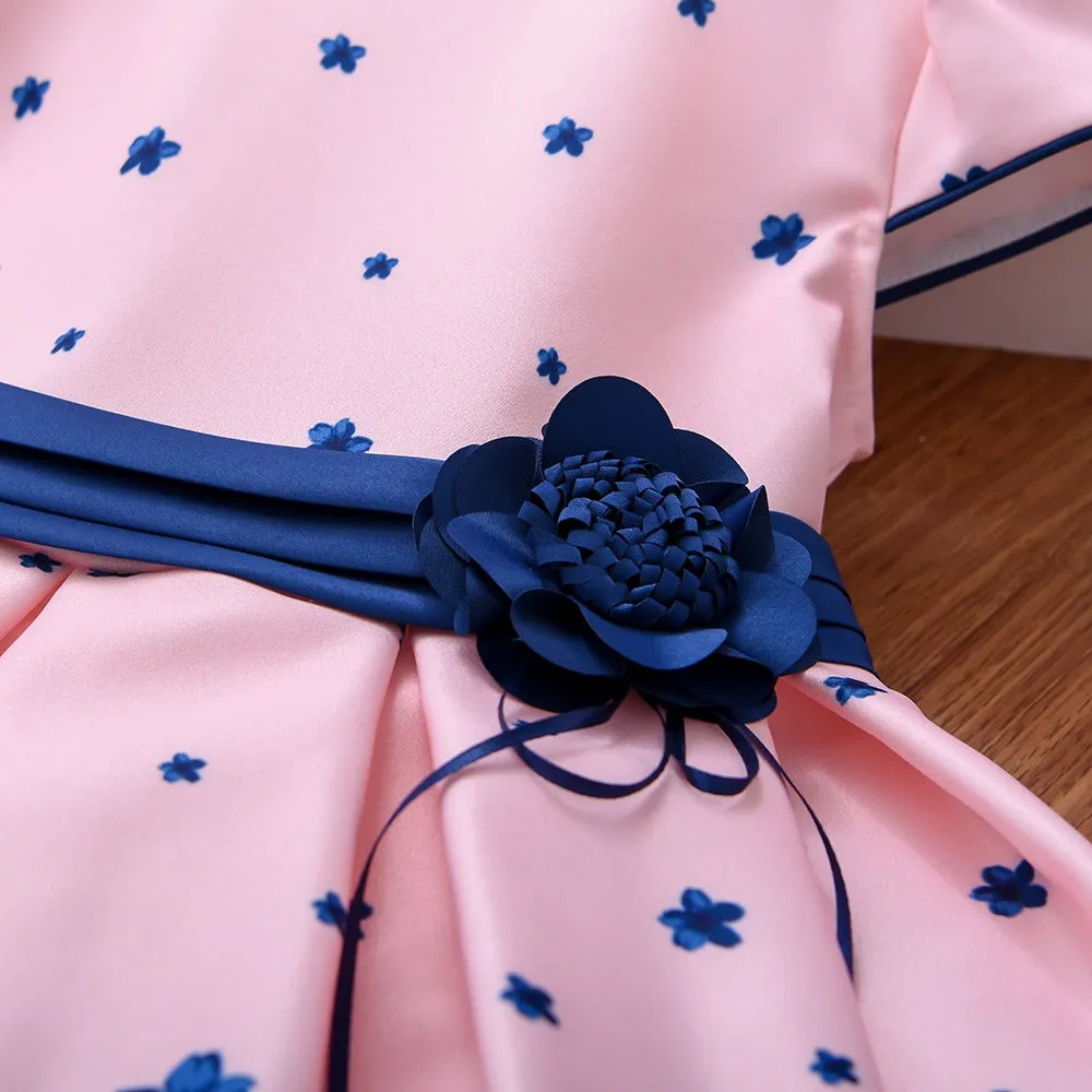 Elegant Fashion Floral Print Dresses for Girls