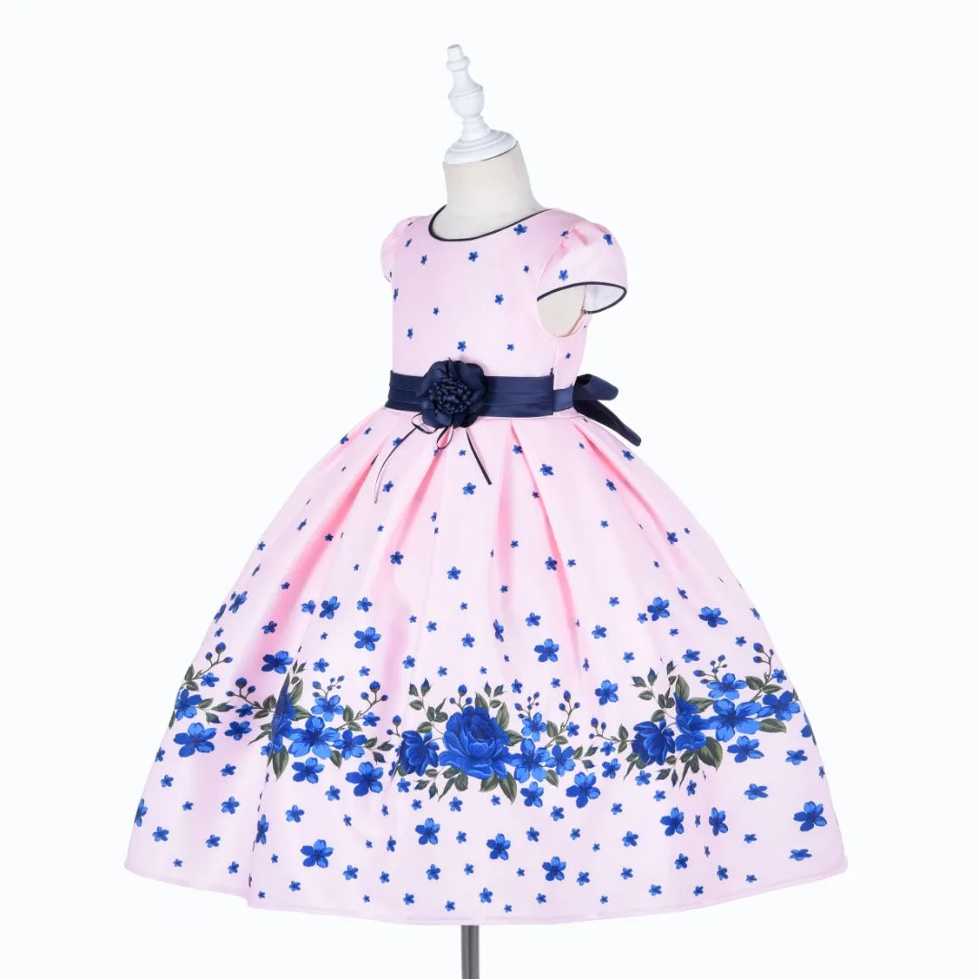 Elegant Fashion Floral Print Dresses for Girls