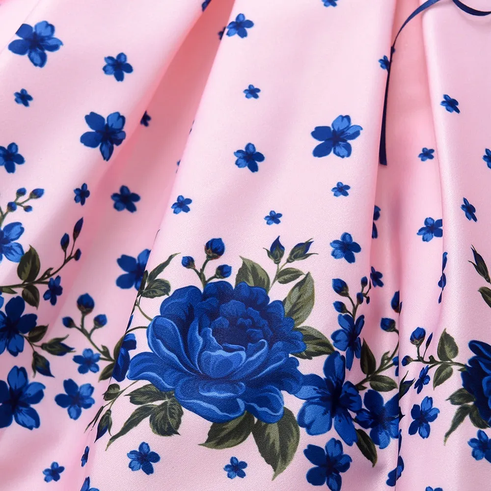 Elegant Fashion Floral Print Dresses for Girls