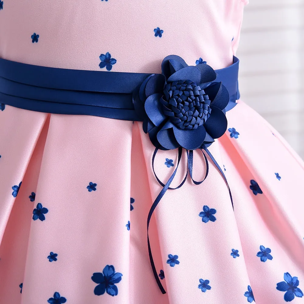 Elegant Fashion Floral Print Dresses for Girls