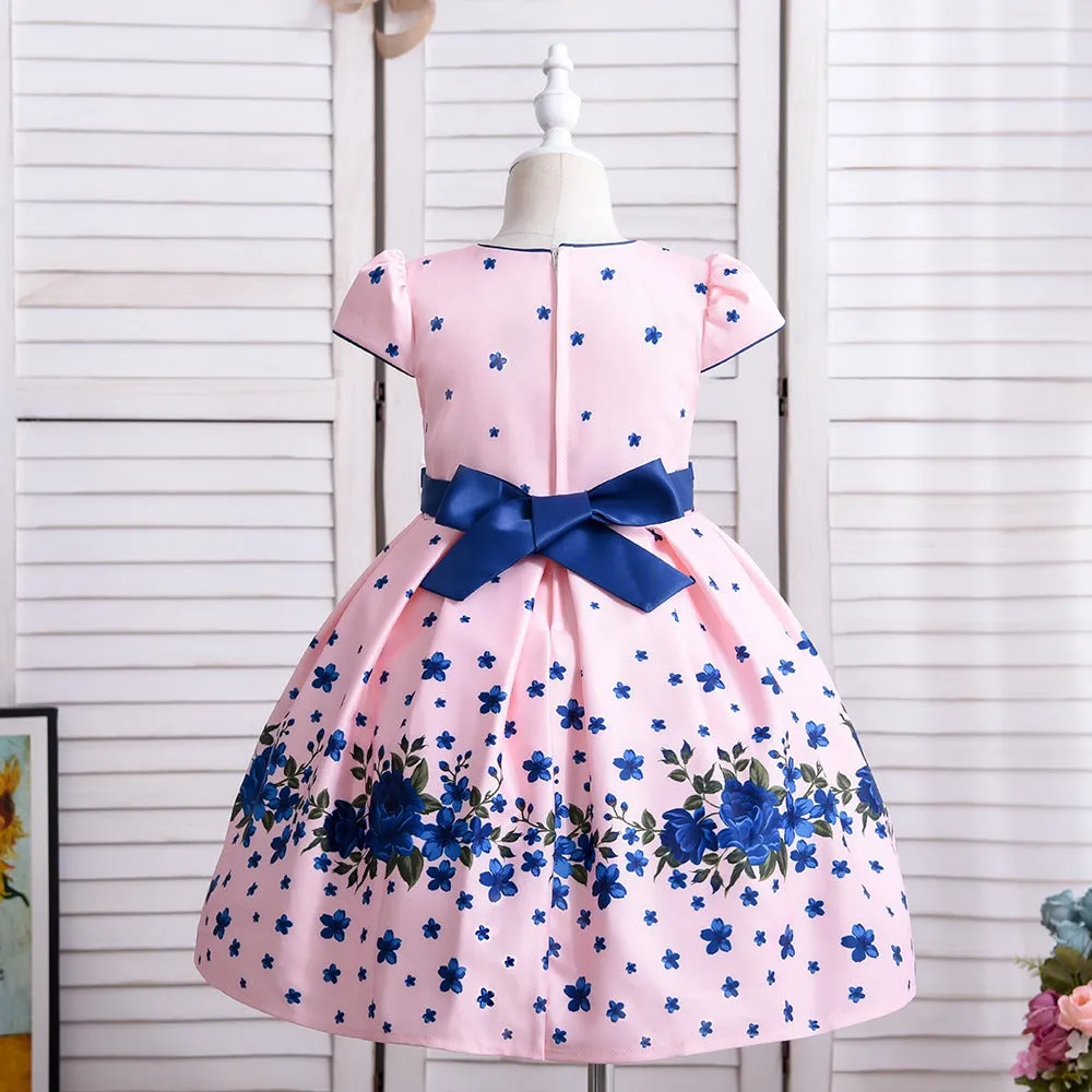 Elegant Fashion Floral Print Dresses for Girls