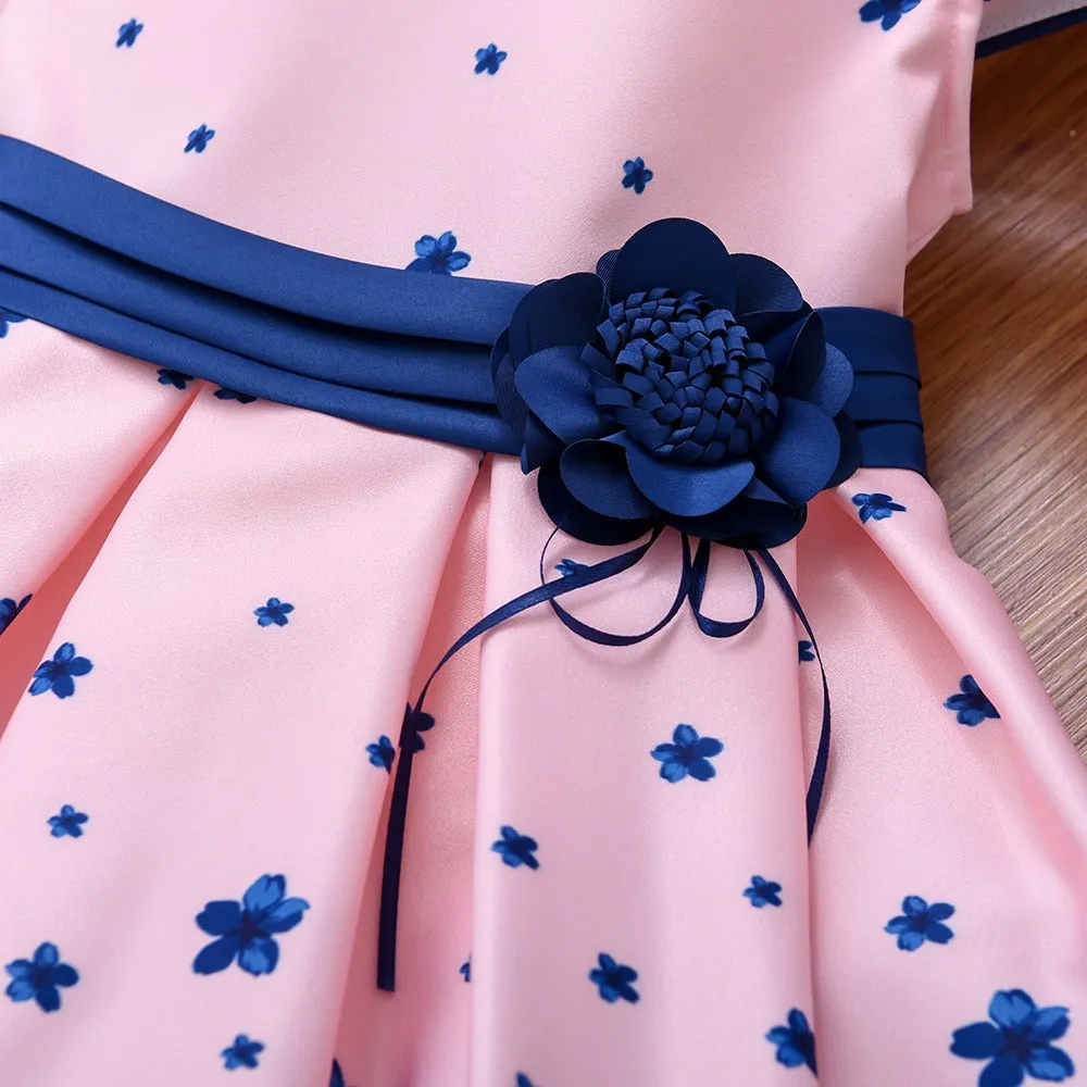 Elegant Fashion Floral Print Dresses for Girls