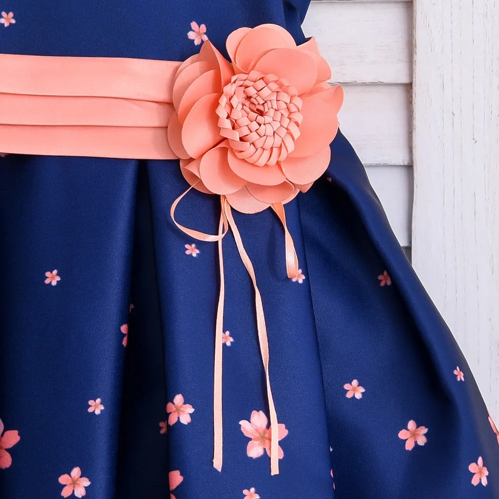 Elegant Fashion Floral Print Dresses for Girls