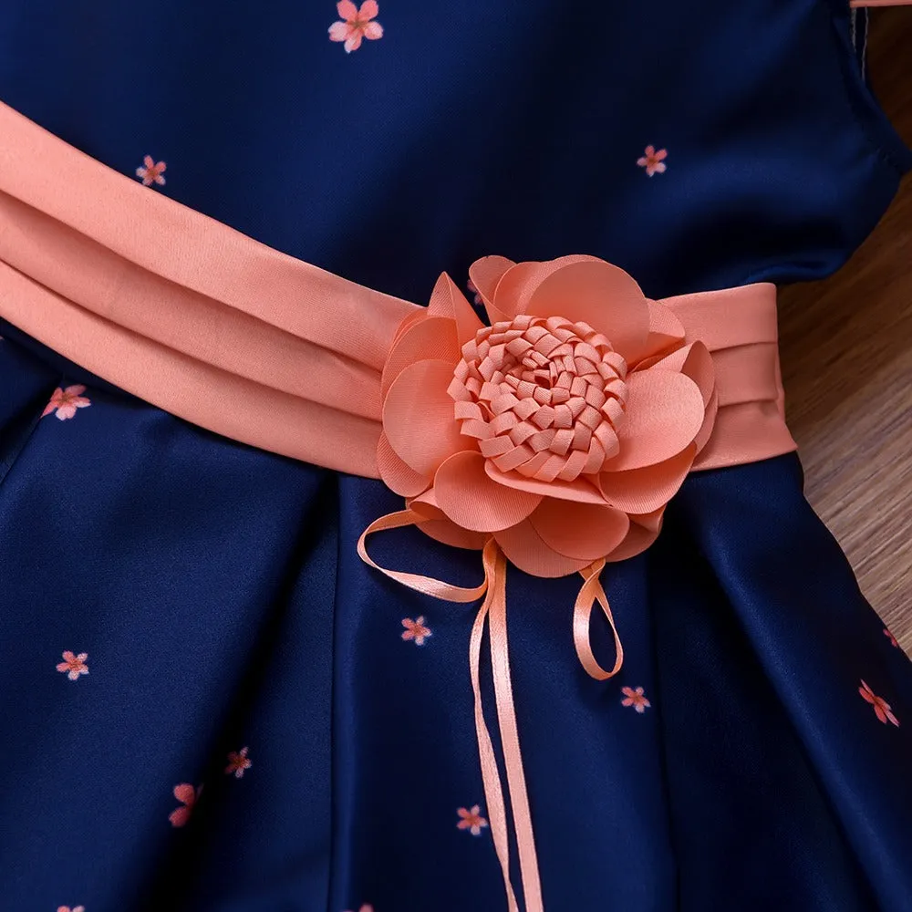Elegant Fashion Floral Print Dresses for Girls