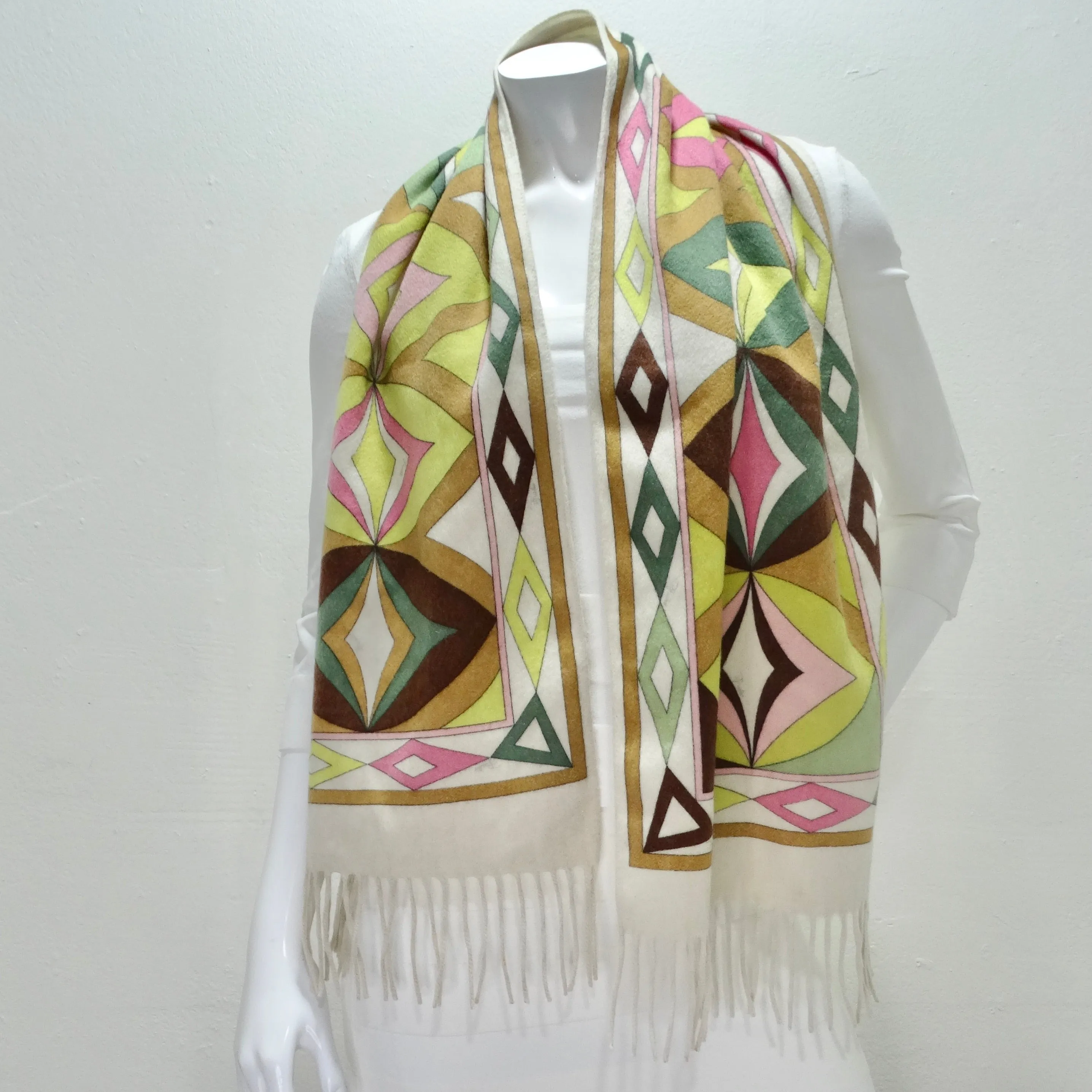 Emilio Pucci 1980s Cashmere Scarf