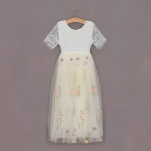 Enchanted Dress - Ivory Cream /White Lace