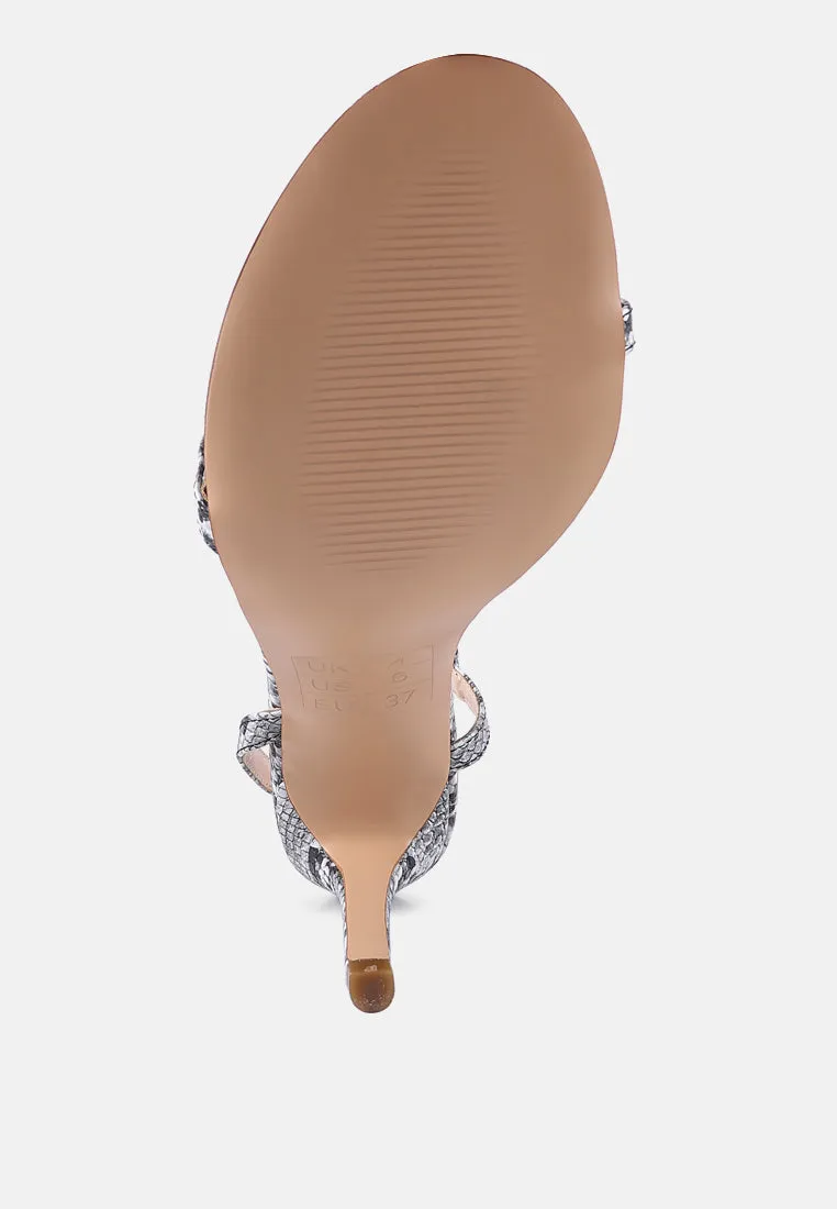 Epoque Heeled Strappy Slingback Sandals By Ruw