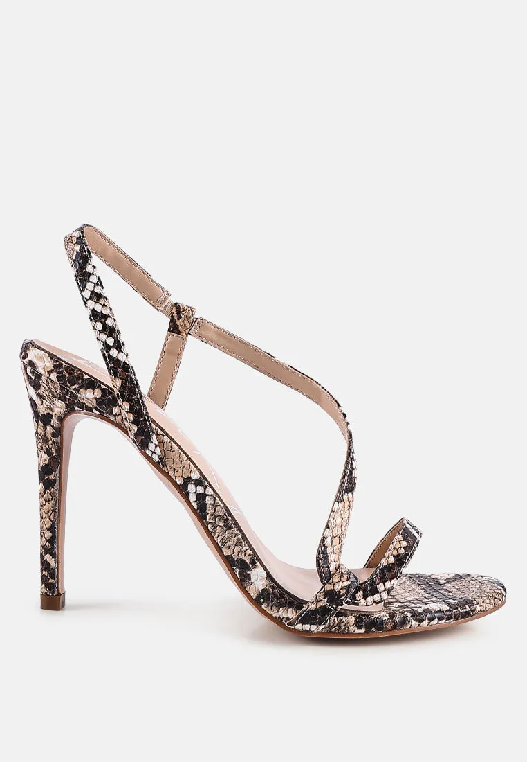 Epoque Heeled Strappy Slingback Sandals By Ruw