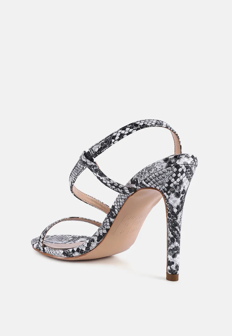 Epoque Heeled Strappy Slingback Sandals By Ruw