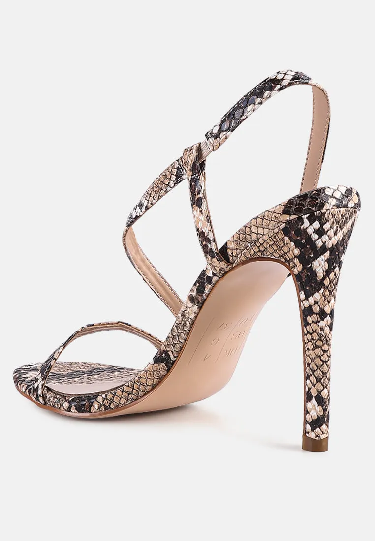 Epoque Heeled Strappy Slingback Sandals By Ruw