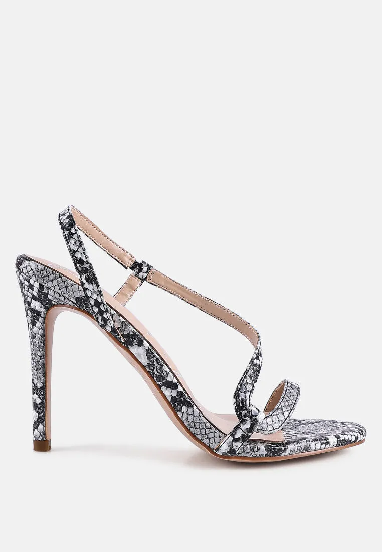 Epoque Heeled Strappy Slingback Sandals By Ruw