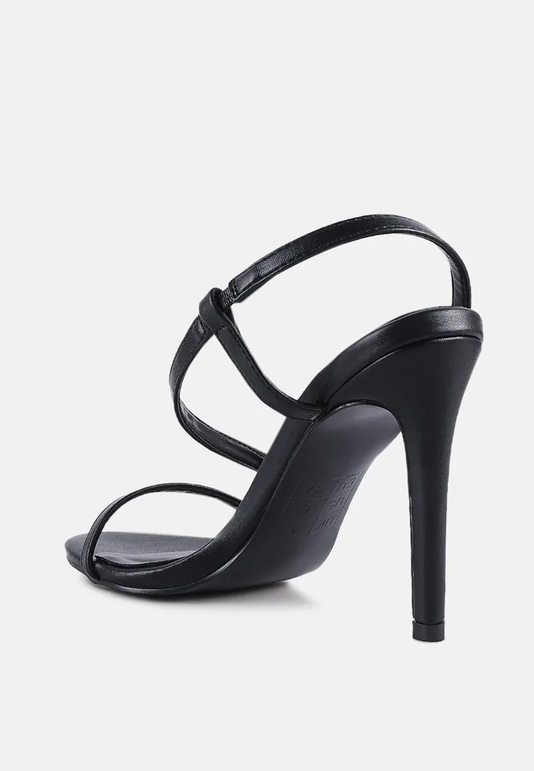 Epoque Heeled Strappy Slingback Sandals By Ruw