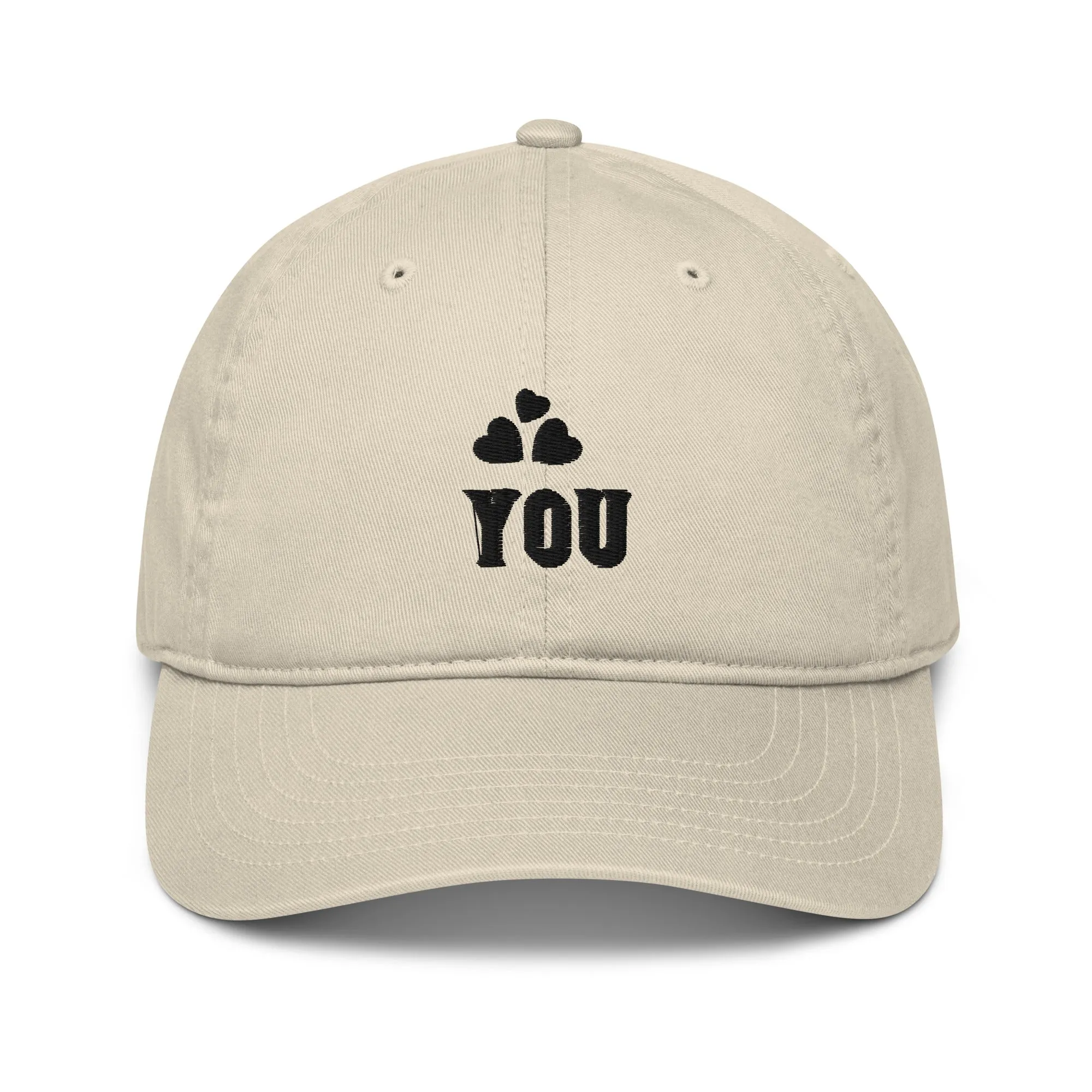 Eternal Embrace - Black Heart Organic Baseball Hat