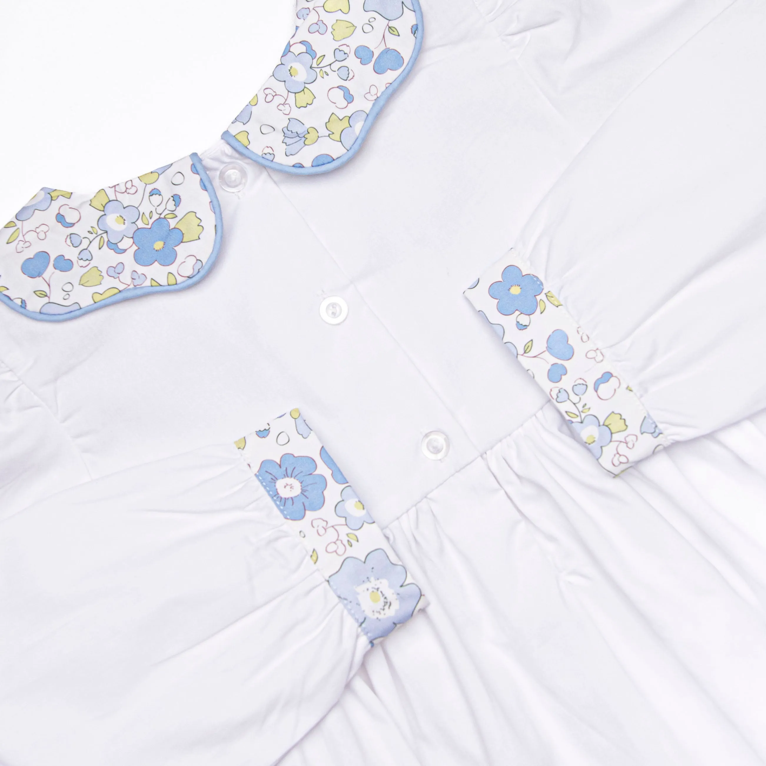 Fairytale Flowers Dress, White
