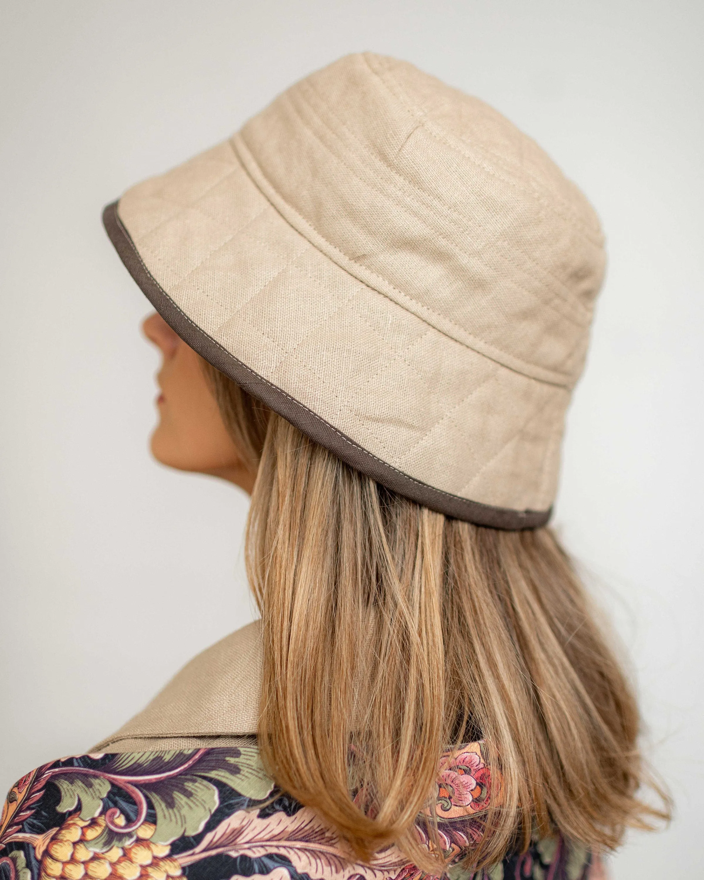 Fall Winter Linen Hat