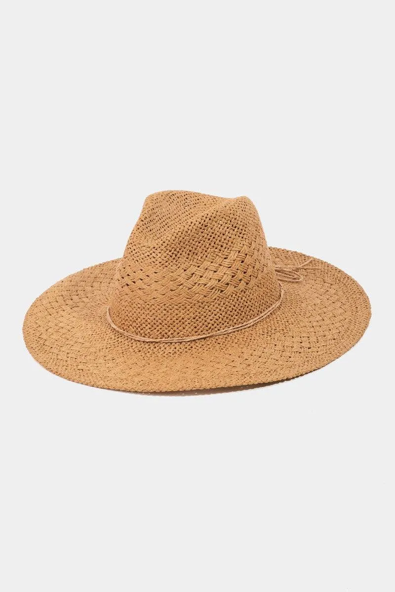 Fame Straw Braided Sun Hat | Stylish & Comfortable Summer Accessory