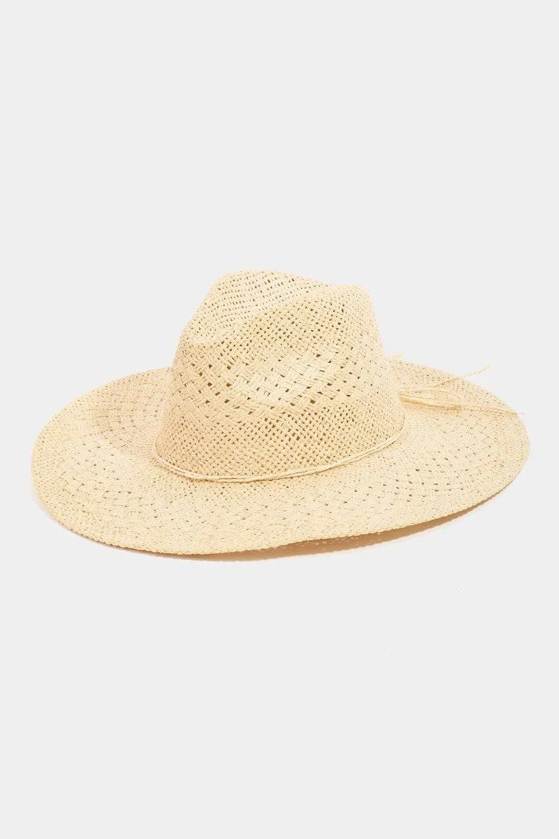 Fame Straw Braided Sun Hat | Stylish & Comfortable Summer Accessory