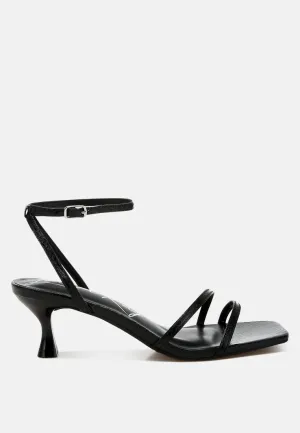 Faux Leather Strappy Sandals By Ruw
