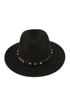 FEDORA CLASSIC HAT W/ VINTAGE LEATHER BAND