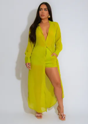 Feeling Fresh Short Set Green