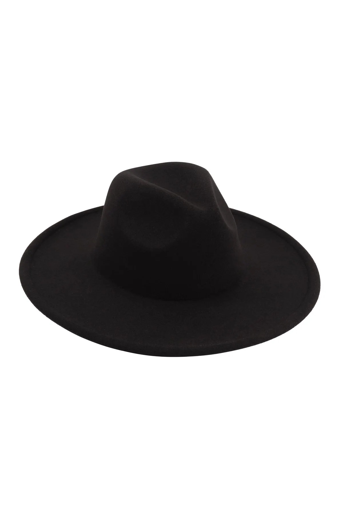 FELT FEDORA FASHION BRIM HAT