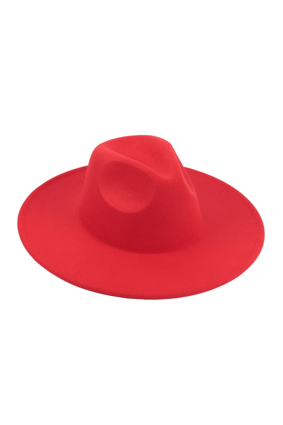 FELT FEDORA FASHION BRIM HAT
