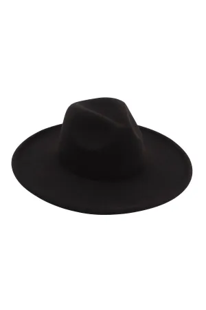 FELT FEDORA FASHION BRIM HAT