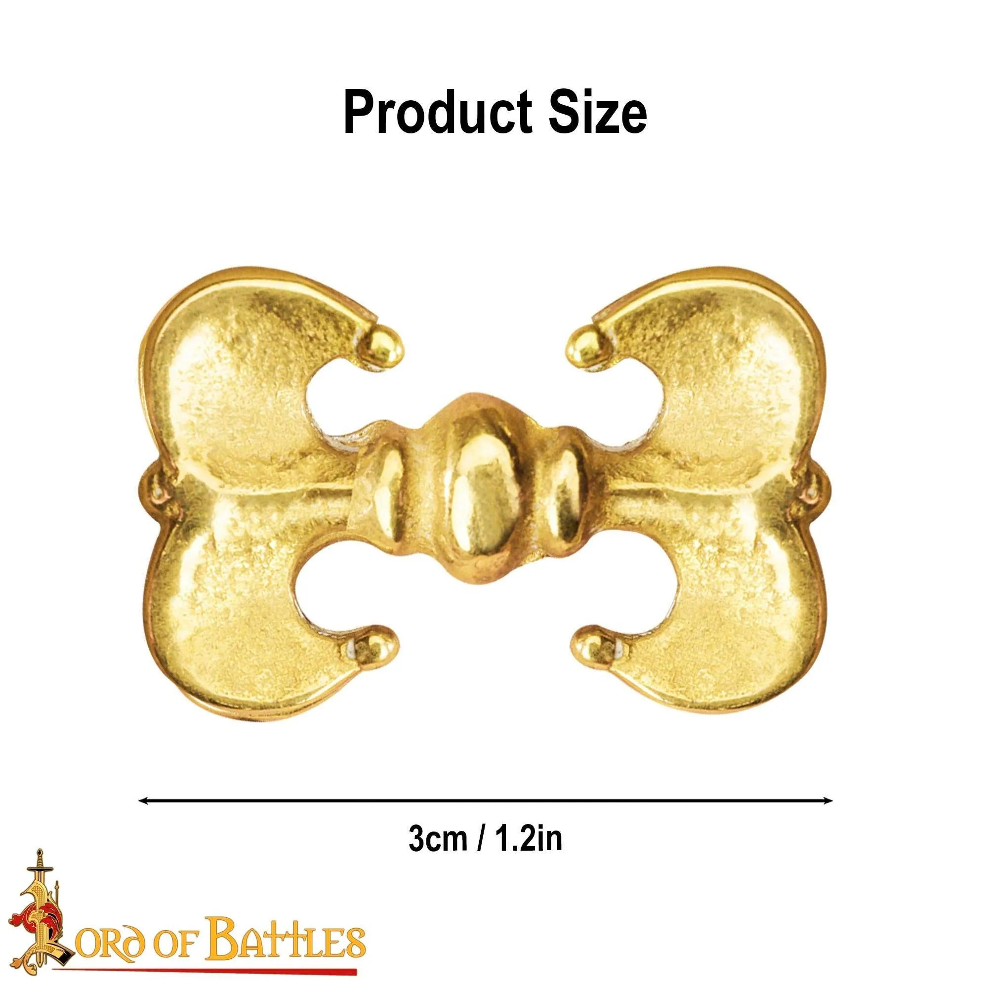 Fleurs-de- Lys Medieval Belt Mounts (set of 5)