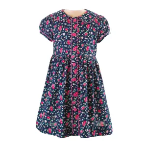 Floral Button-front Dress