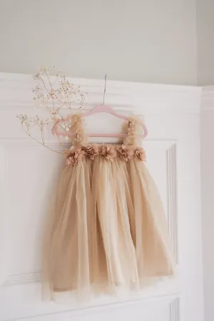 Floral Dreams Dress- Mocha