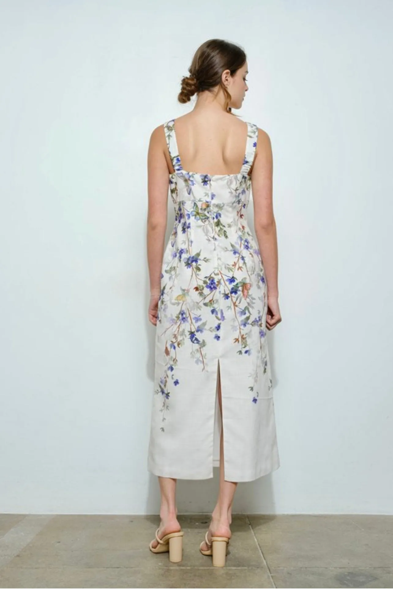 Floral Grace Corset Midi
