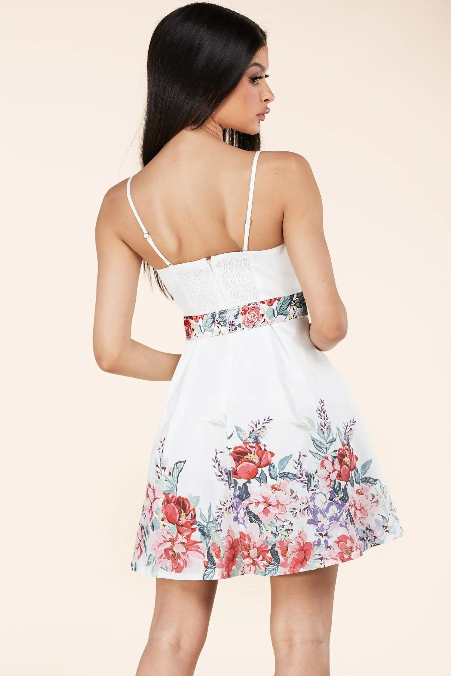 FLORAL MINI DRESS