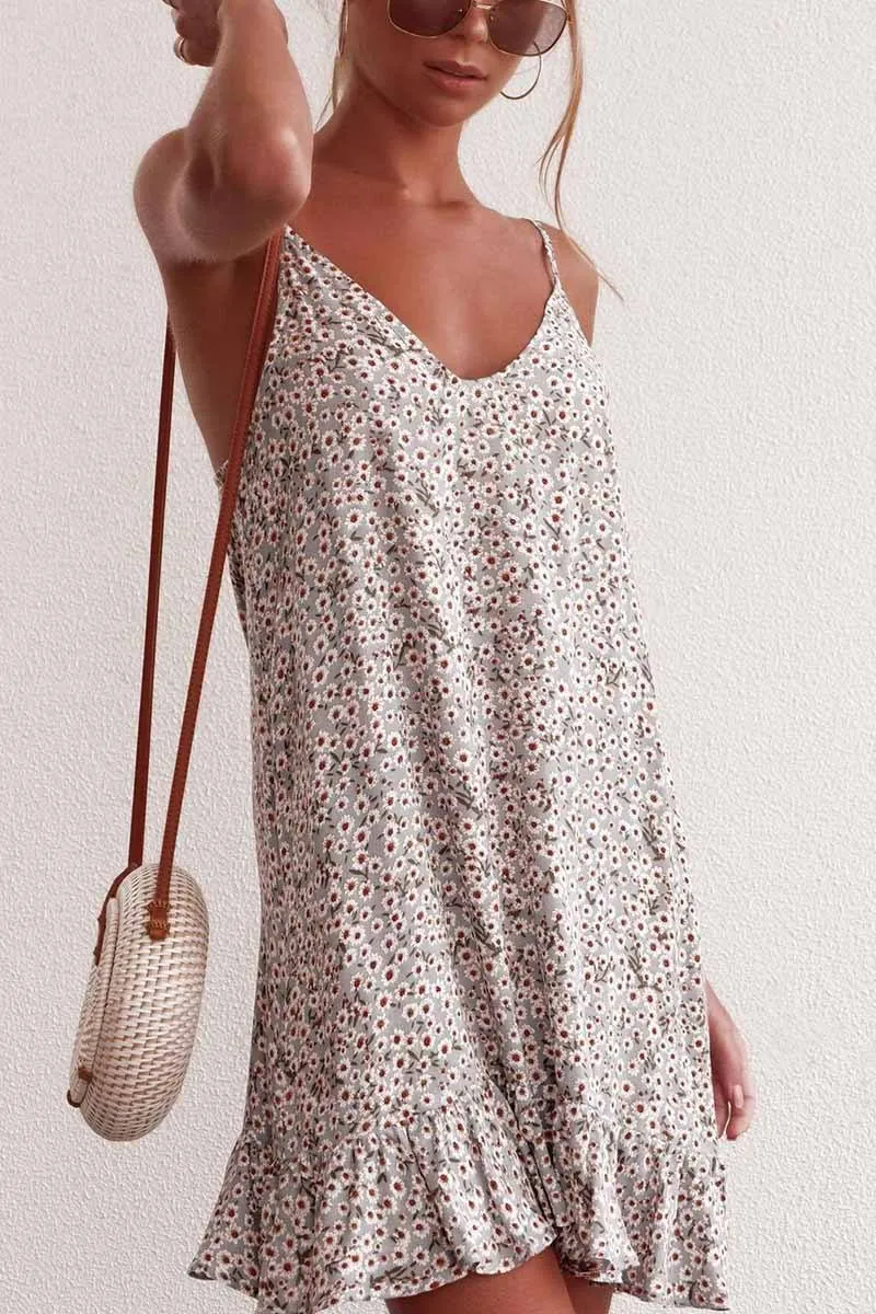 Floral Print Mini Dress
