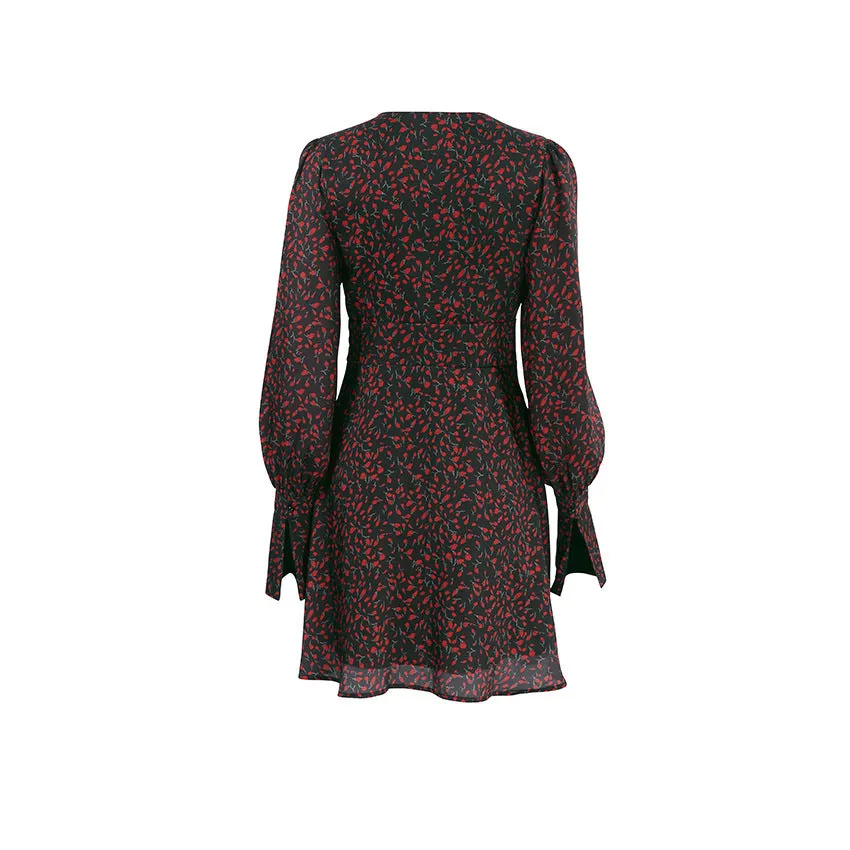 Floral Printed Fit and Flare Dress