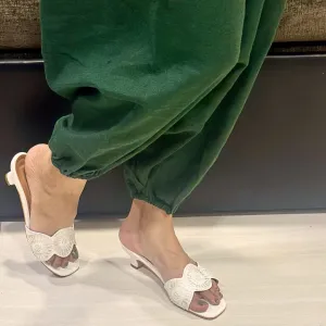Floral Slider Heels