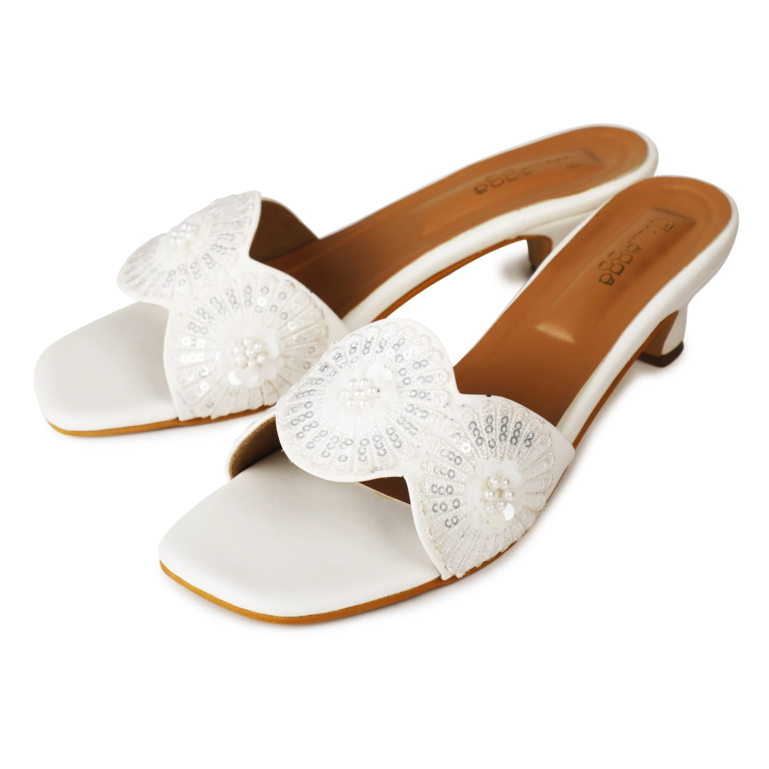 Floral Slider Heels