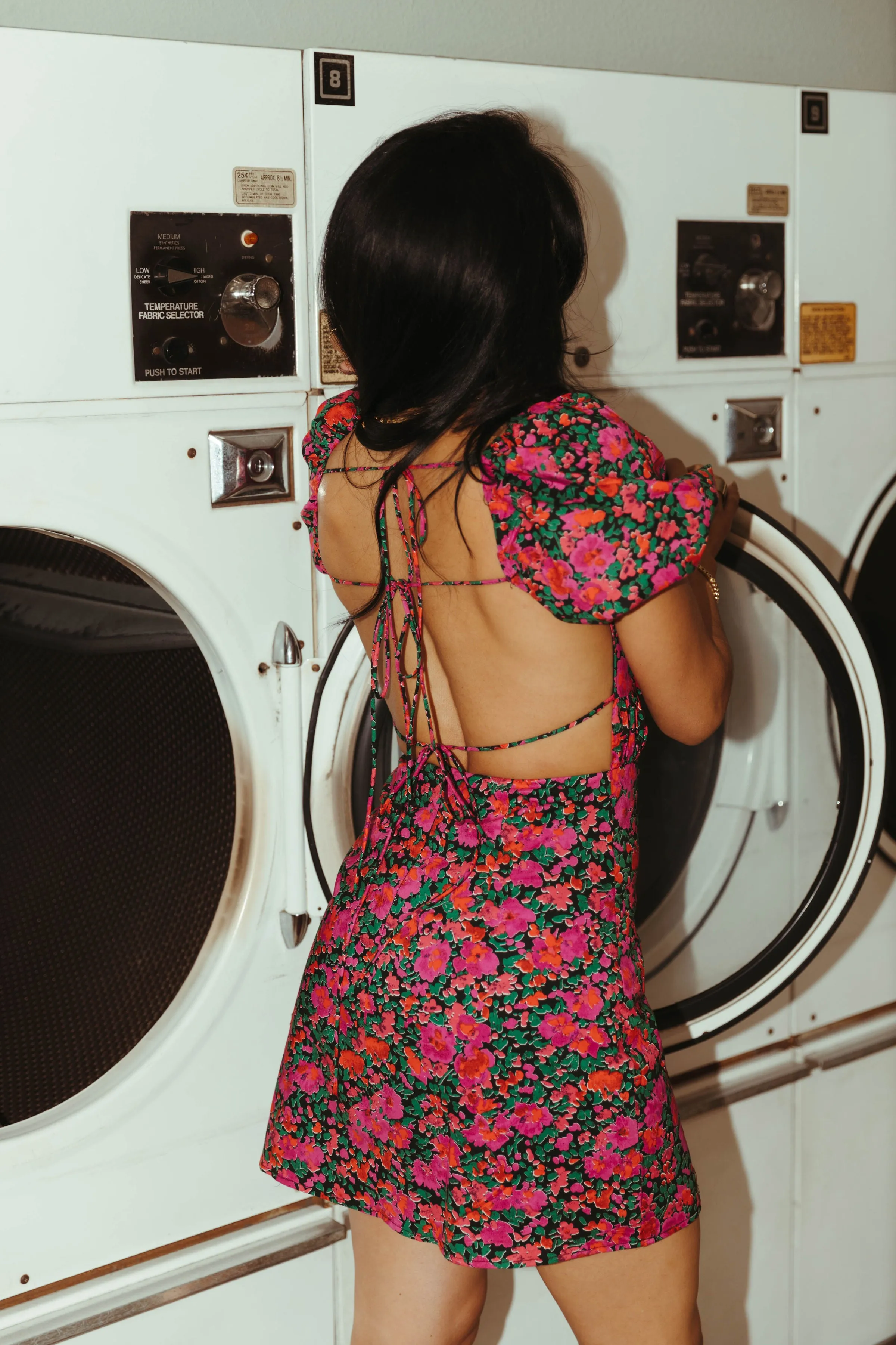 Forever Your Girl Burgundy Floral Mini Dress