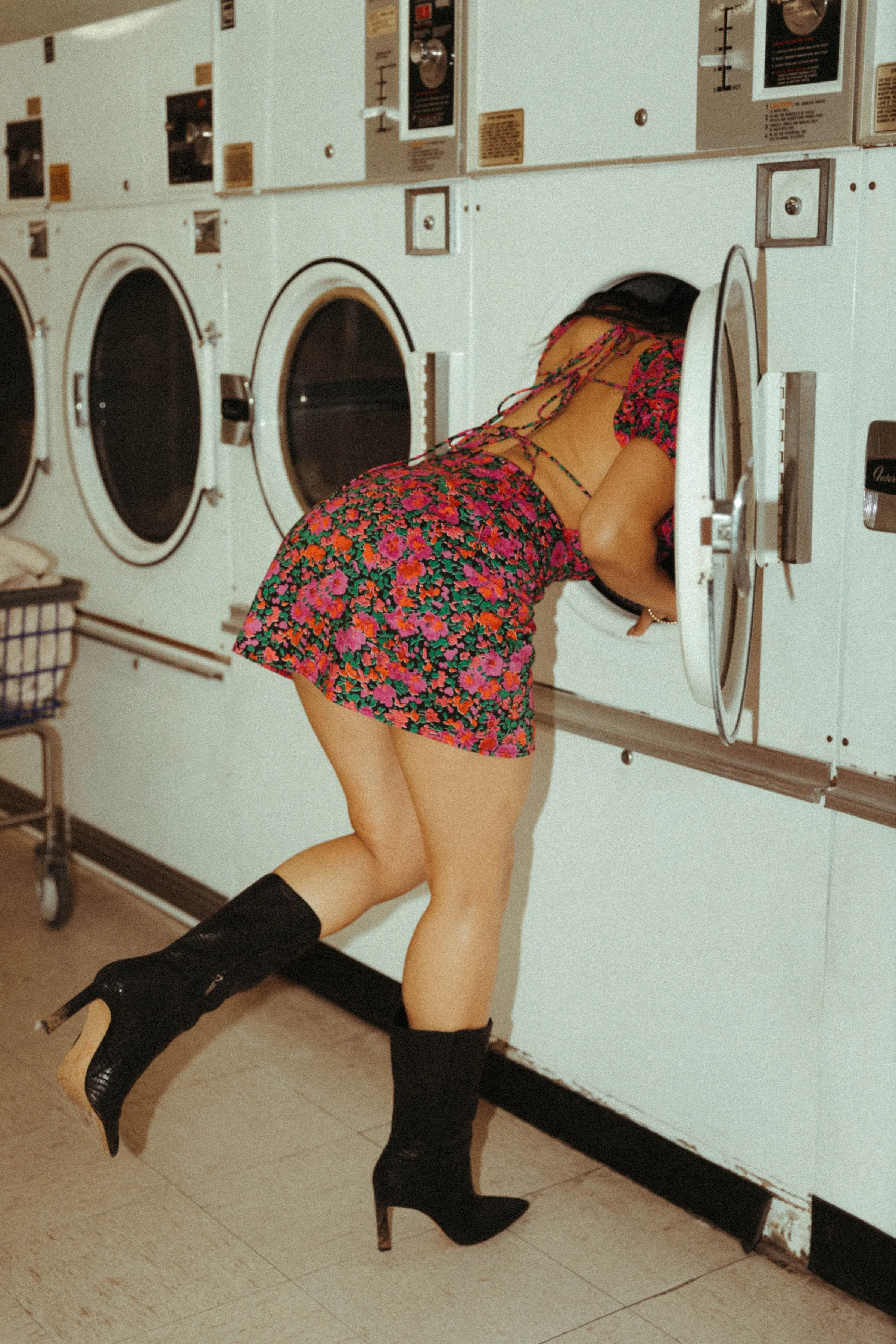 Forever Your Girl Burgundy Floral Mini Dress