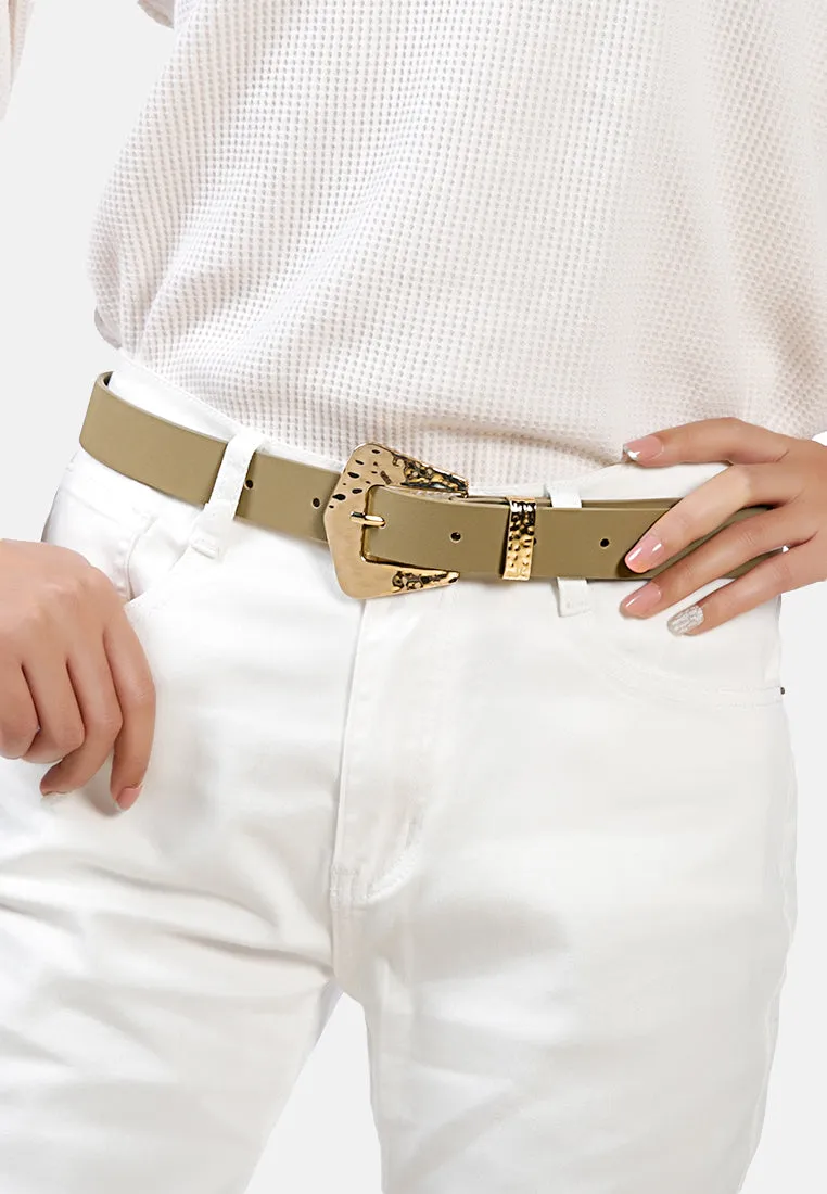 formal party metallic buckle belt