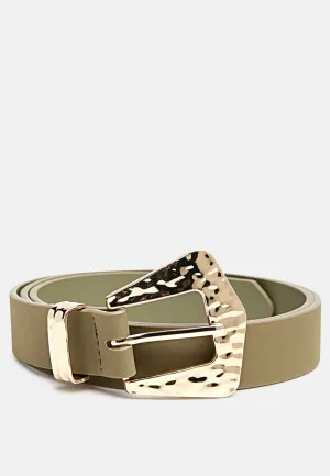 formal party metallic buckle belt